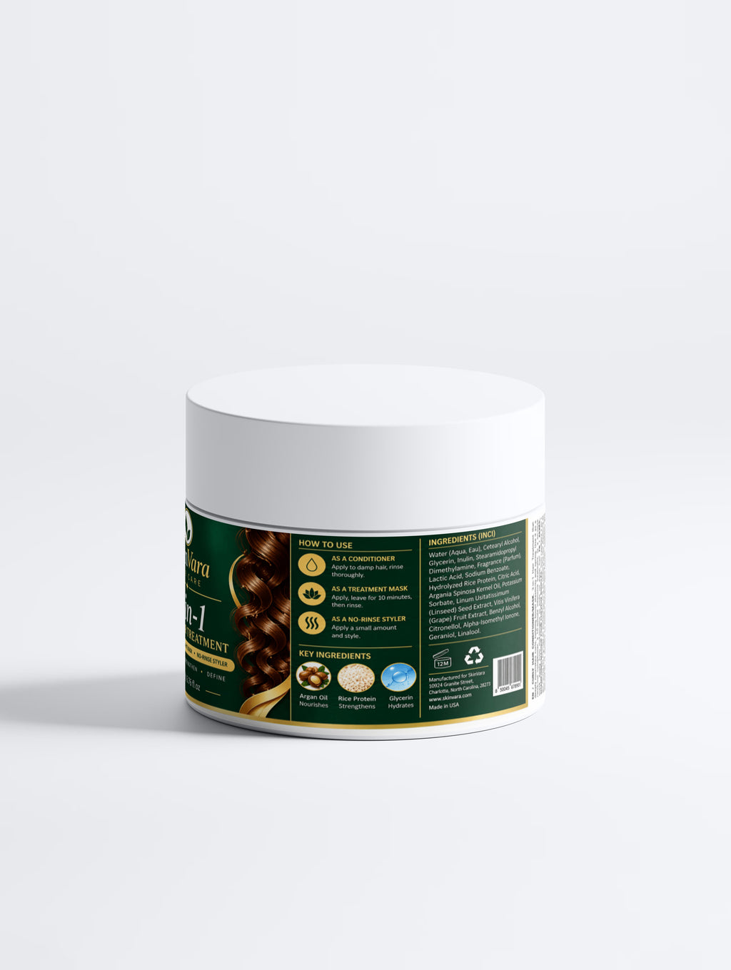 SkinVara 3-in-1 Curly Hair Treatment – 200 ml / 6.76 fl oz